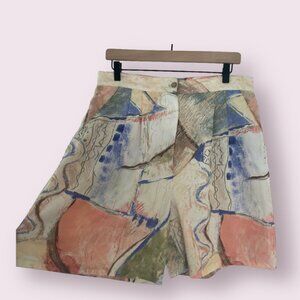 ⭐️ Vintage Geo Abstract High Waisted Chic Glam Artsy Hipster Hippie Party Shorts